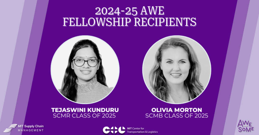 2024-2025 AWE MIT Fellows, Olivia Morton and Tejaswini Kunduru