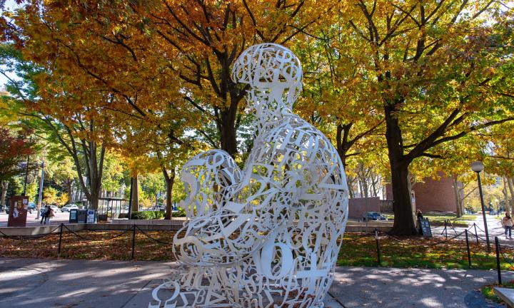 MIT Statue on campus.
